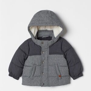 H&M charcoal and Light Gray Fabric soft an warm